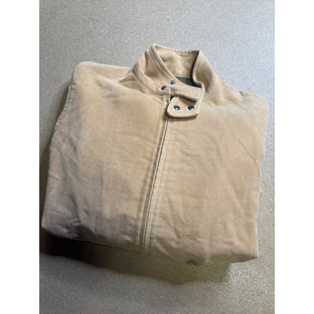 United Arrows Tan Cotton Full‎ Zip Jacket Made in Japan Womens Medium